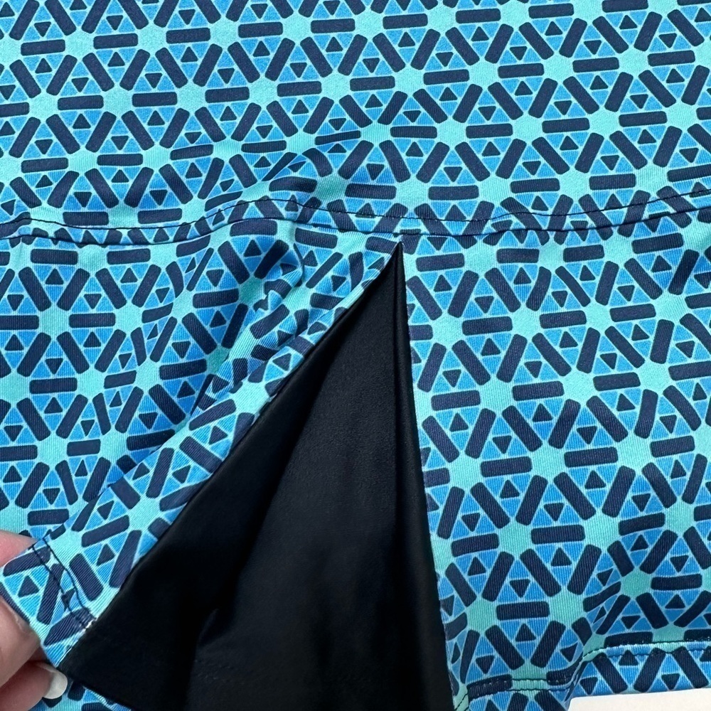 AB Allie Burke Sport Back Pleat Golf/Tennis/Pickle Ball Skort Geometric Print - Picture 6 of 10